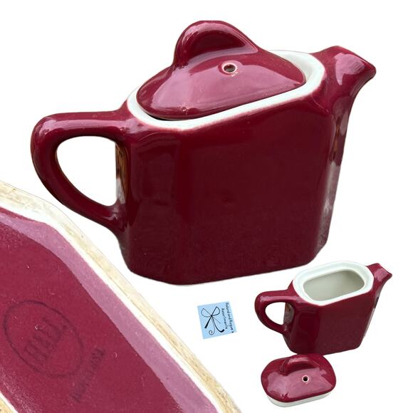 Hall Pottery Elongated Tea pot Planter - Picture 1 of 8